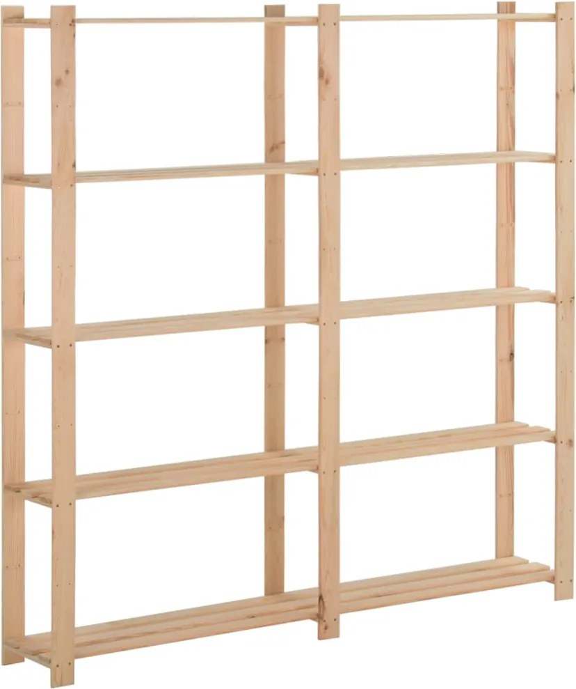 vidaXL Raft depozitare 5 niveluri, 170x28,5x170 cm, lemn de pin masiv