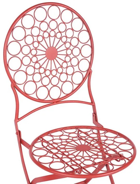 Set mobilier balcon Shealee (roșu). 1075824
