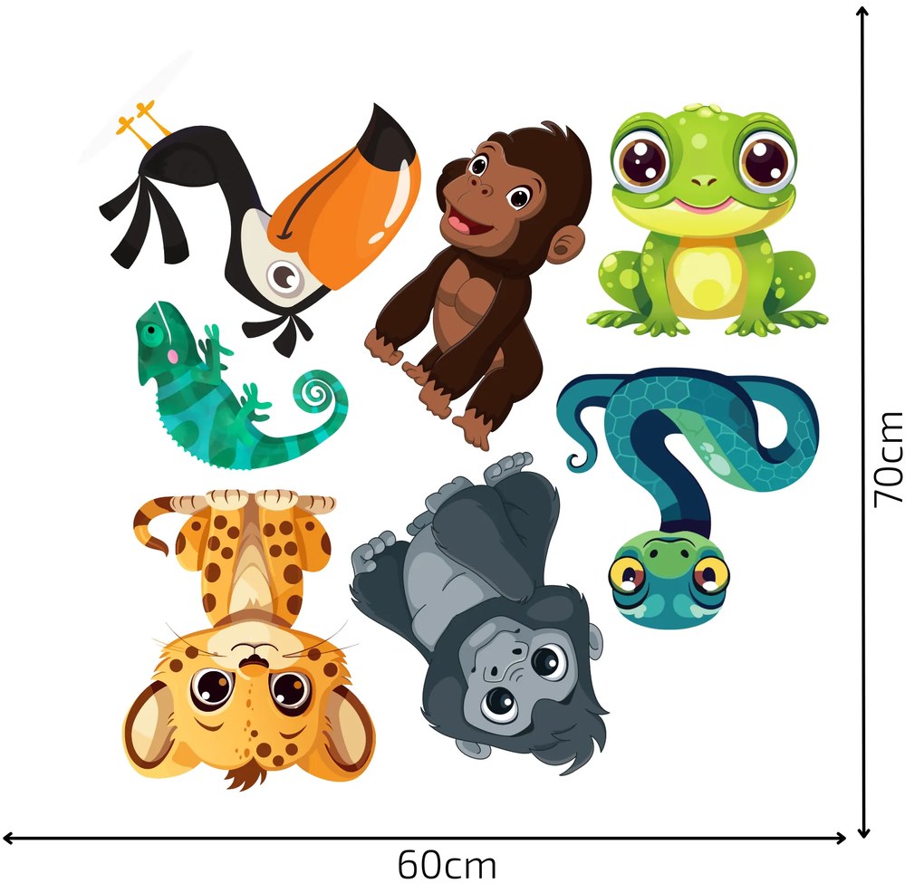 PIPPER. Autocolante pentru mobilier „Animale din desene animate”