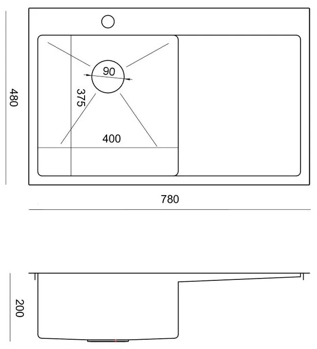 Chiuveta inox RUSSEL 111 crom periat