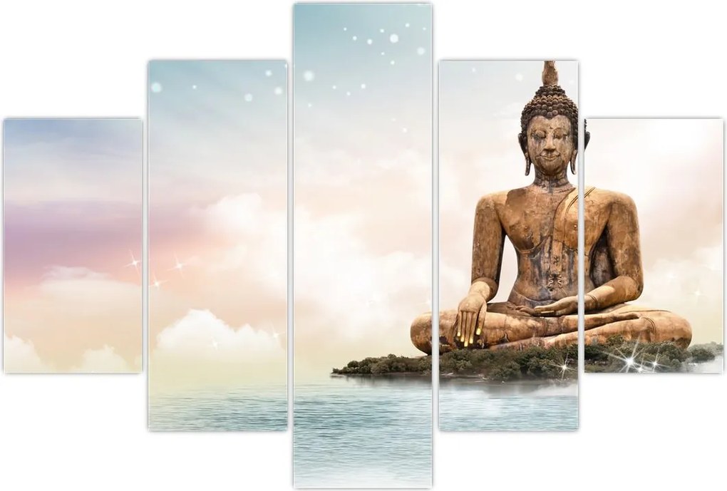 Tablou - Buddha care supraveghează pământul (150x105 cm)