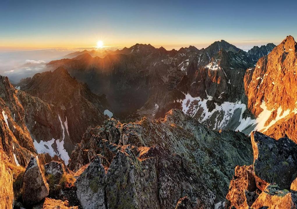 Fototapet - Rysy- Munții Tatra din Slovacia (152,5x104 cm), în 8 de alte dimensiuni noi