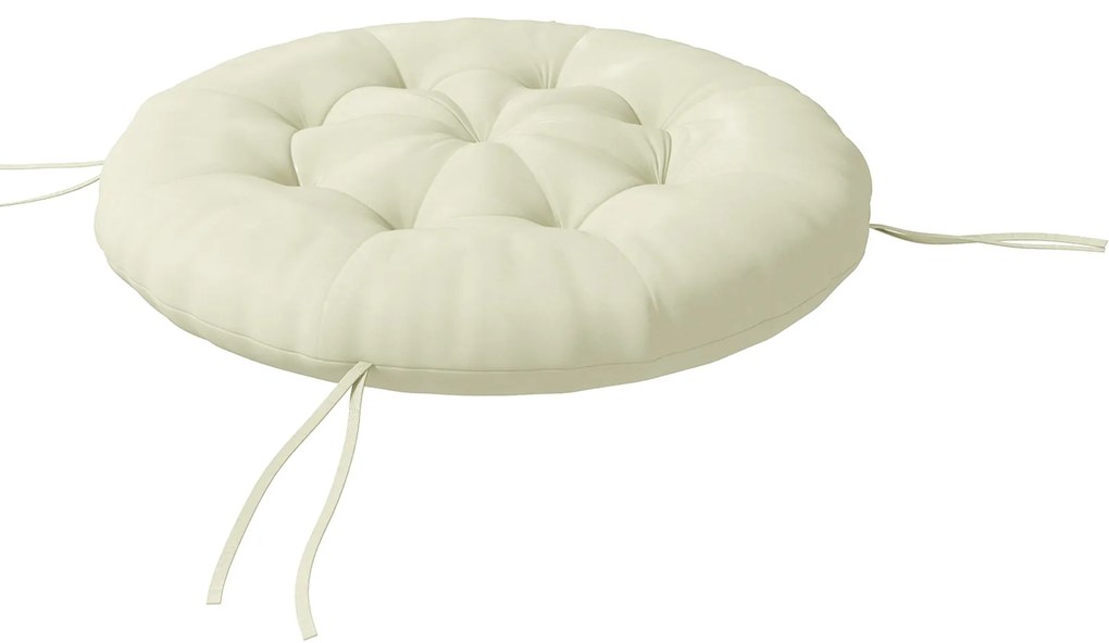 Outsunny Covoraș de șezut, covoraș pentru scaun, covoraș șezut, cu design tufted, 80 cm x 80 cm x 10 cm, Crem | Aosom Romania