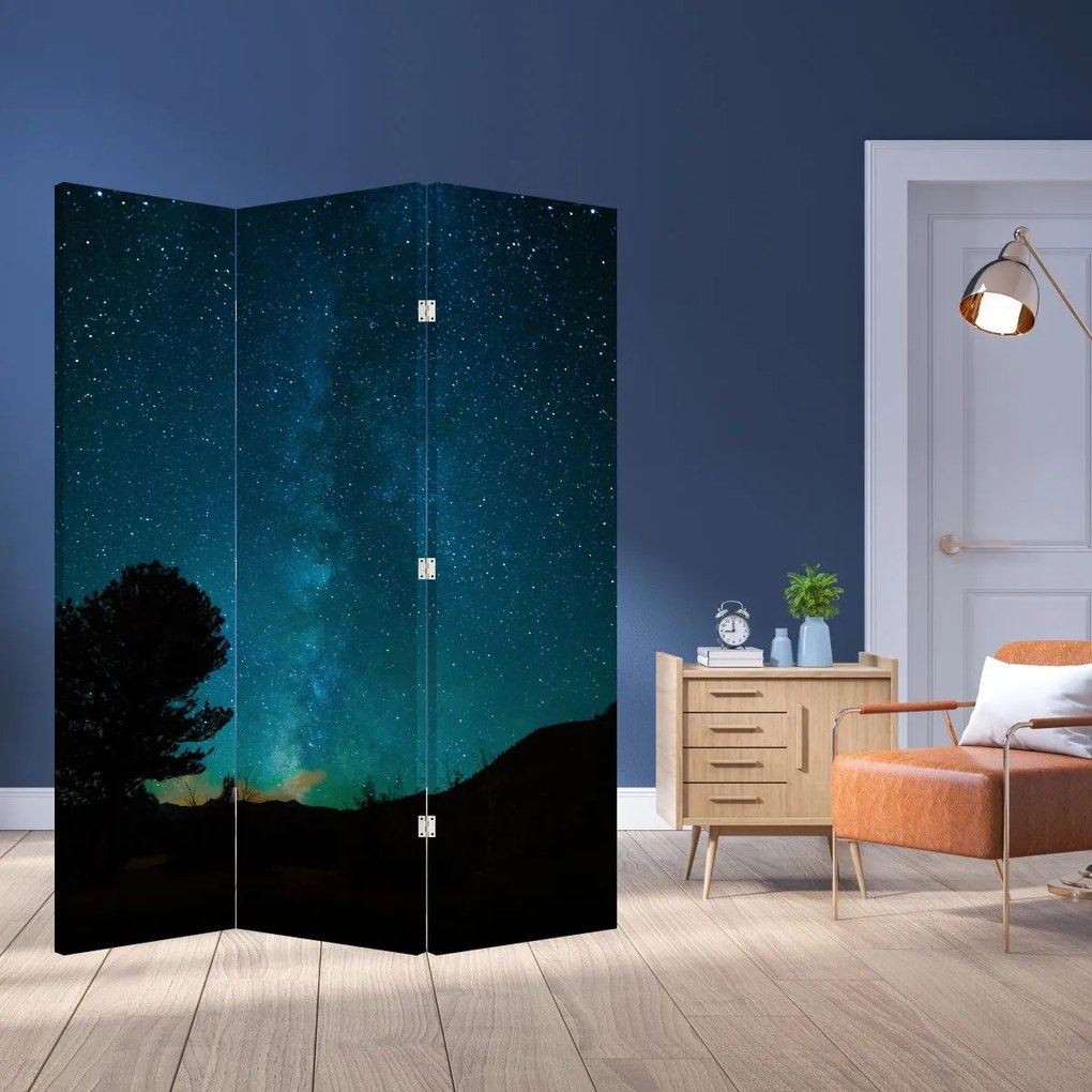 Paravan - Cerul nocturn și stele (126x170 cm)