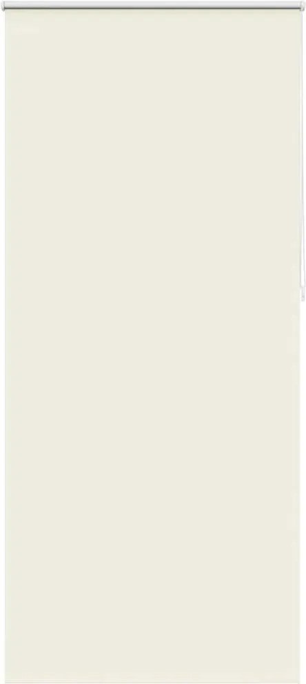 vidaXL Jaluzea opacă 124,4x230 cm, lățime material 120 cm, alb-gălbui