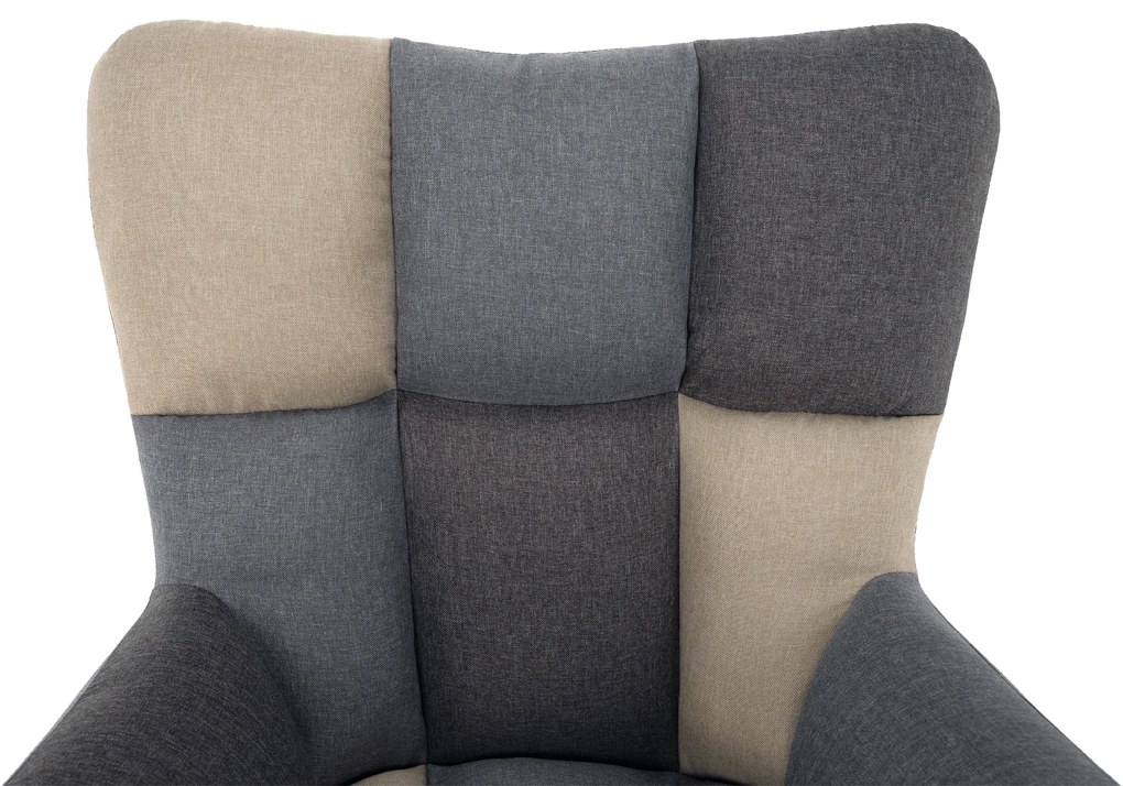 Scaun de design ţesătură bej, KOMODO