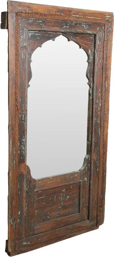 Oglinda dreptunghiulara maro din lemn si sticla 95x182 cm Target Raw Materials