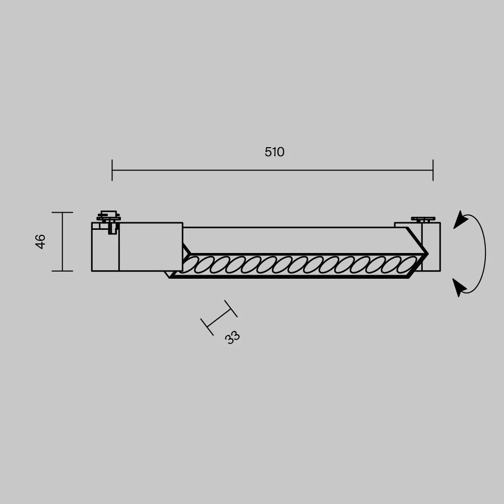 Spot LED, accesoriu pentru sinele monofazate Unity, Points Rot 4000K alb