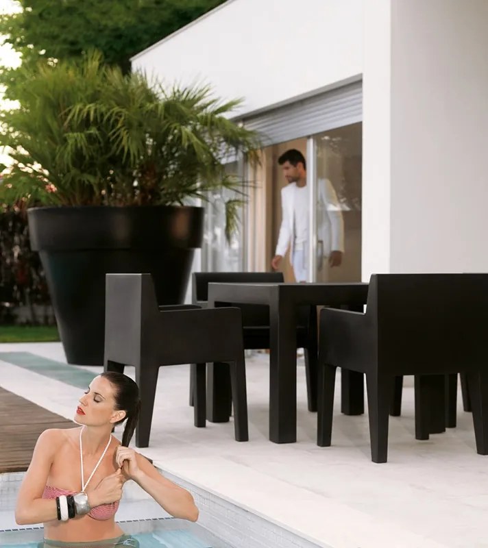 Masa de exterior / interior design modern premium JUT TABLE 90x90cm 44410 Vondom