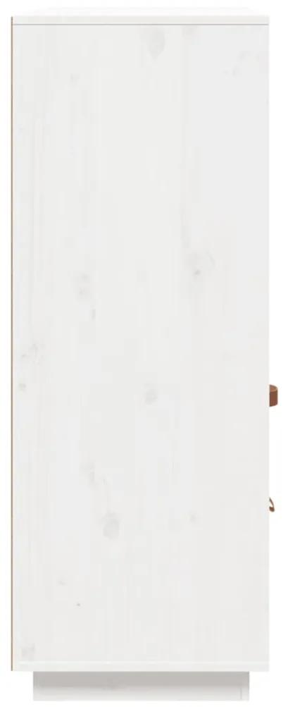 Dulap inalt, alb, 100x40x108,5 cm, lemn masiv de pin