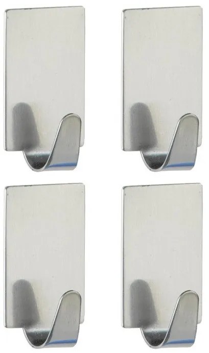 Cârlig de baie autocolant, lucios - 4 bucăți în set, WENKO