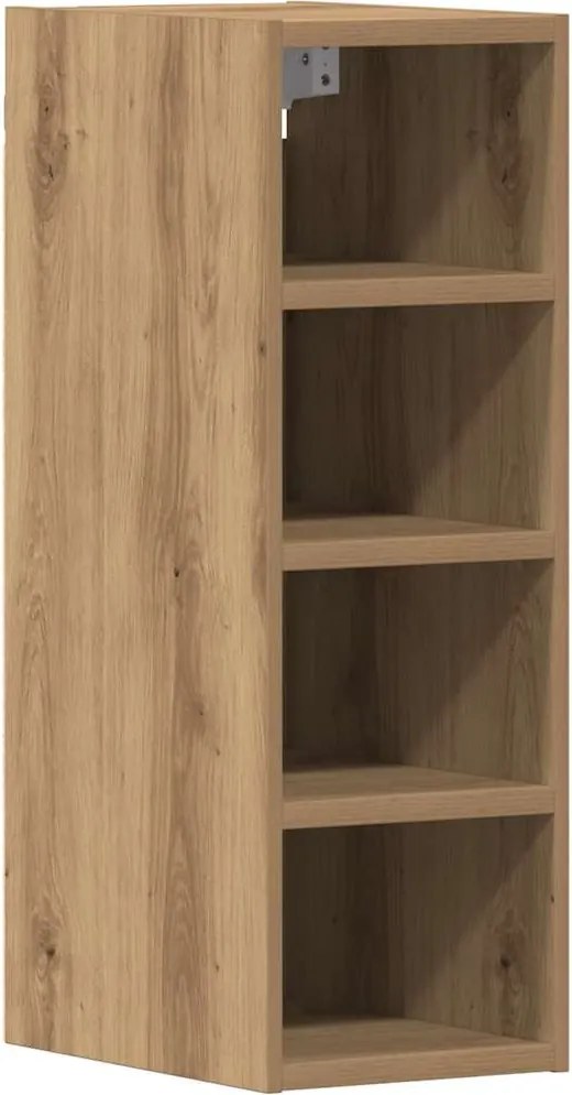 vidaXL Dulap suspendat “Riga”, stejar artizanal, 20x29,5x60 cm