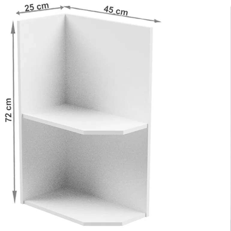 Raft inferior de bucatarie D25PZ Aurellia (alb) (L). 1015743