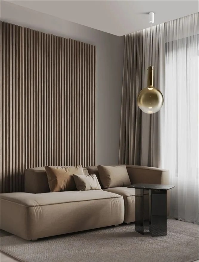 Pendul LED design decorativ NOSTOS Gold, NVL-9009221