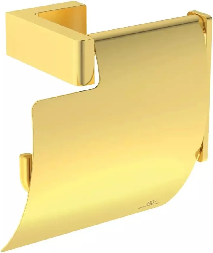 Suport hartie igienica Ideal Standard Atelier Conca cu protectie auriu periat