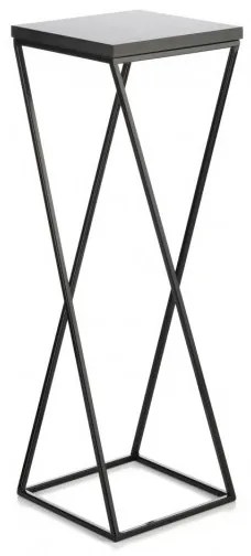 Suport pentru flori LOFT 70x24 cm negru