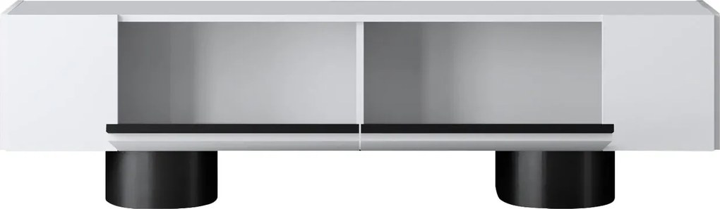 Comoda TV, Hanah Home, Bohem, 180x50x30 cm, Alb/Negru