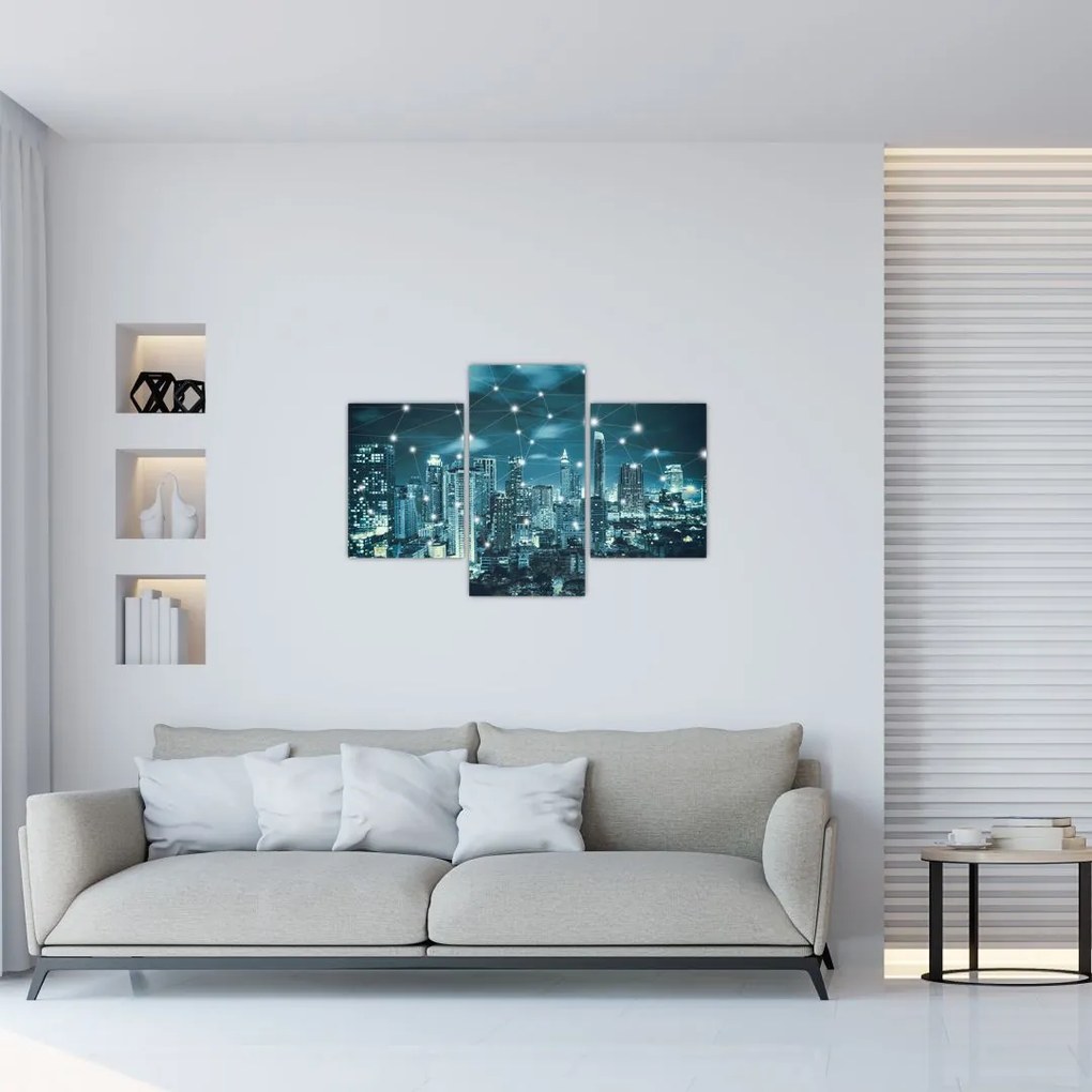 Tablou - Metropolă stălucitoare (90x60 cm)