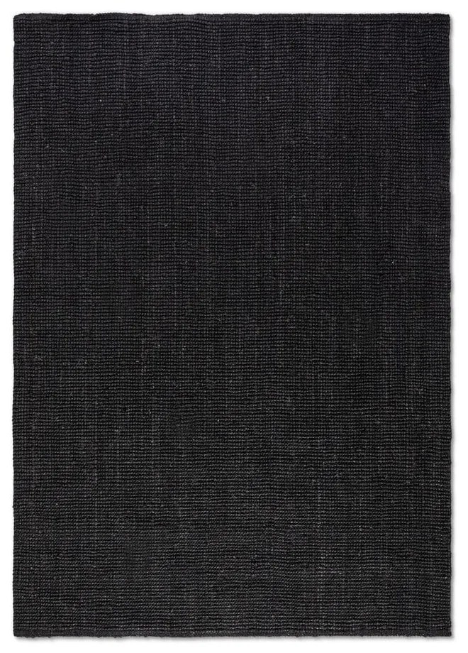 Covor negru din iută 60x90 cm Bouclé – Hanse Home