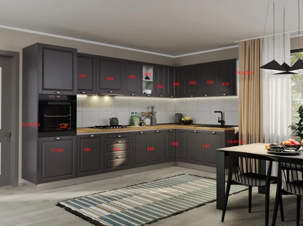 Set Mobila Bucatarie Cucina 342*182cm C9