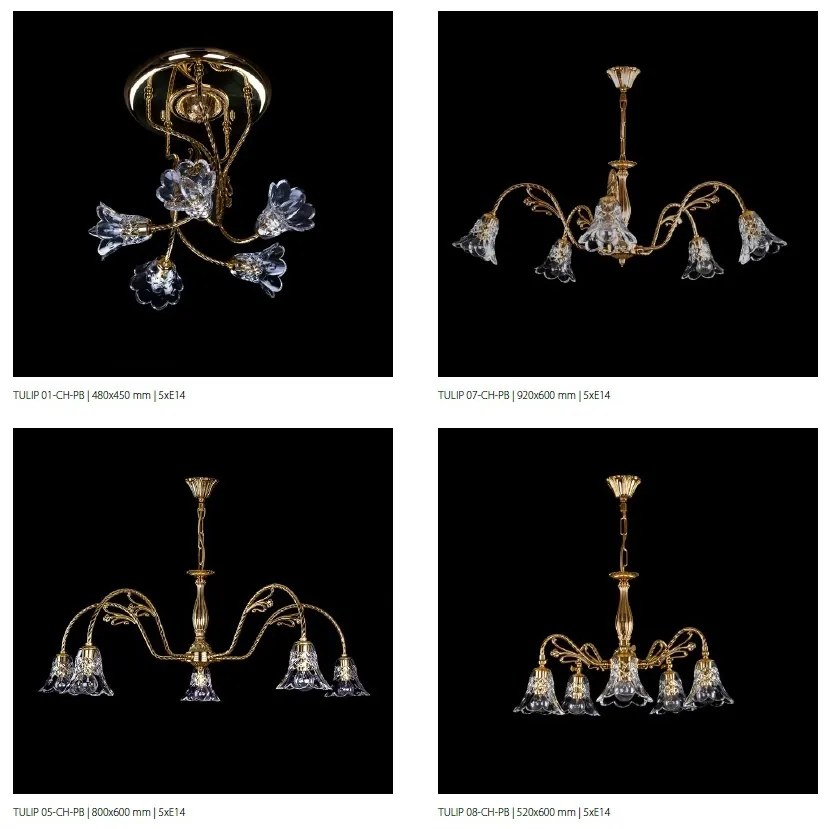 Pendul, Lustra deosebita design LUX TULIP 06-CH