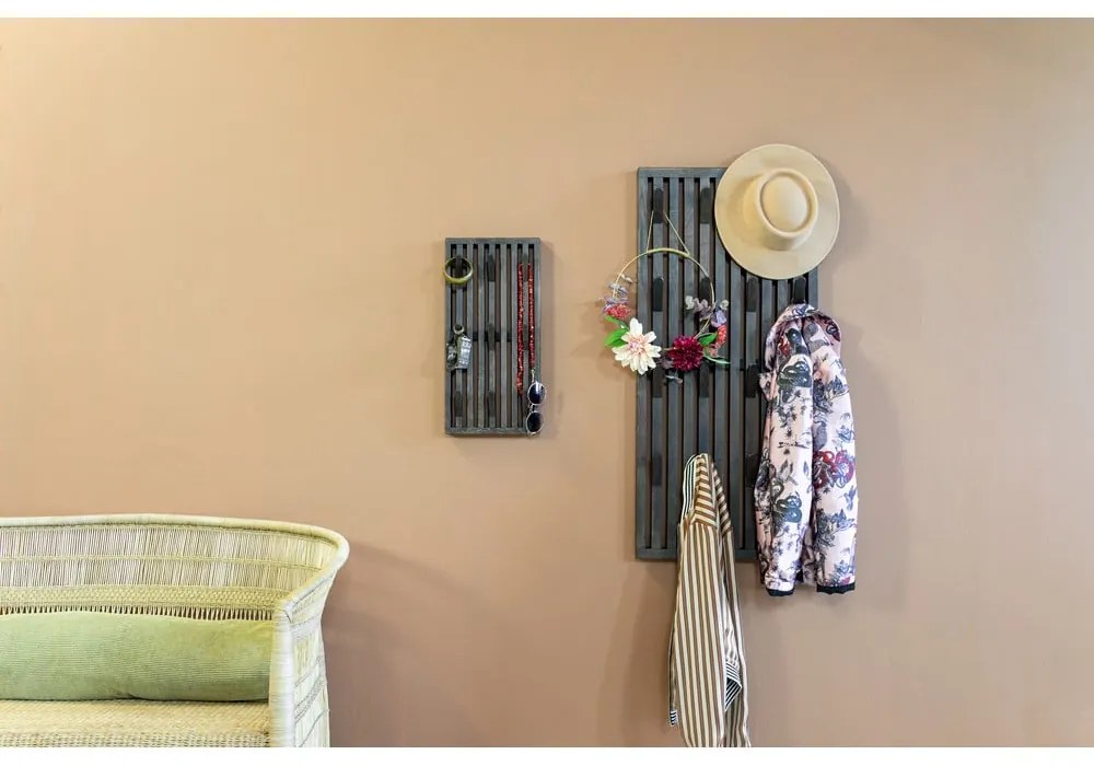 Panou de agățat diverse maro închis din lemn de stejar 46x100x8 cm Parco – Spinder Design