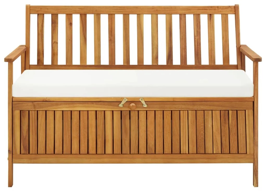44126 vidaXL Bancă de depozitare grădină 120x63x84 cm lemn masiv salcâm XL