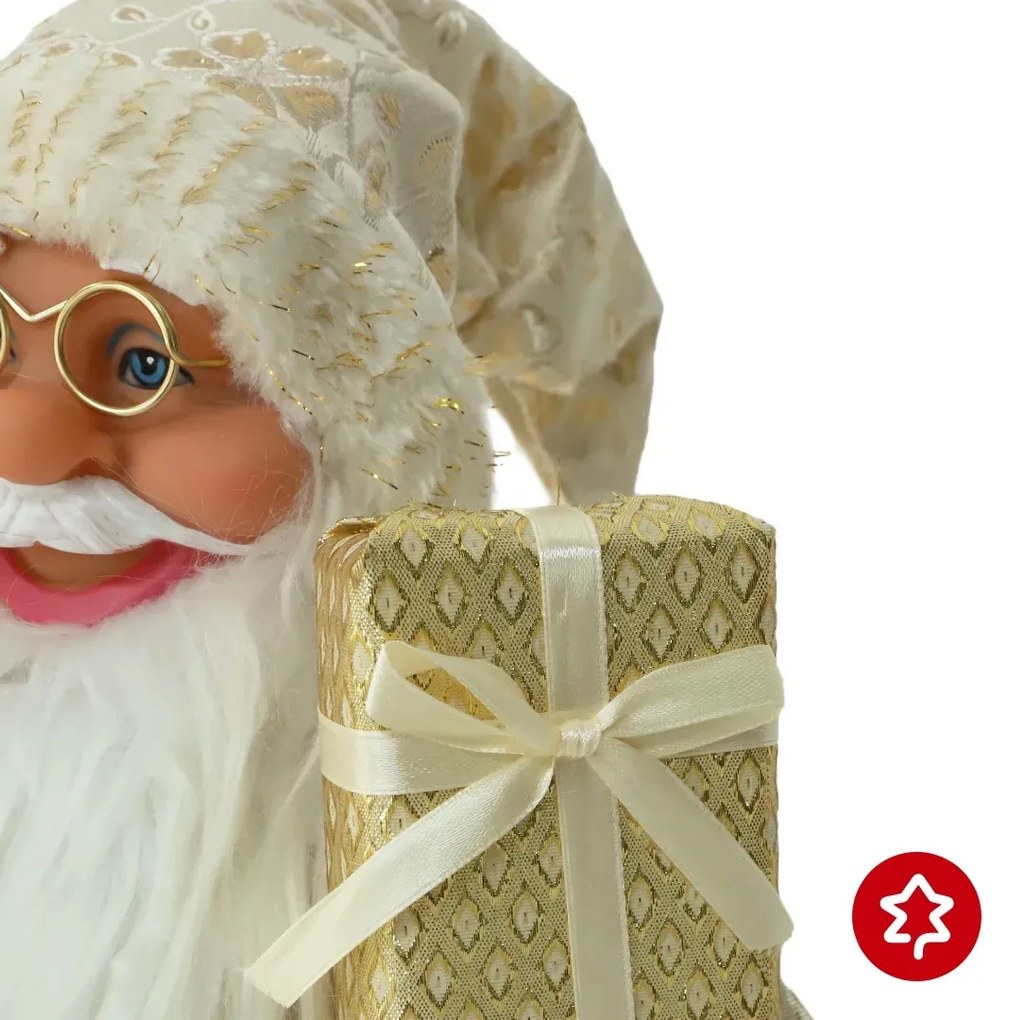 Moș Crăciun Aur 60 cm