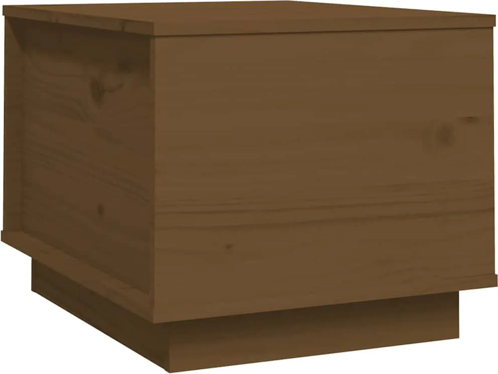 vidaXL Măsuță de cafea, maro miere, 40x50x35 cm, lemn masiv de pin