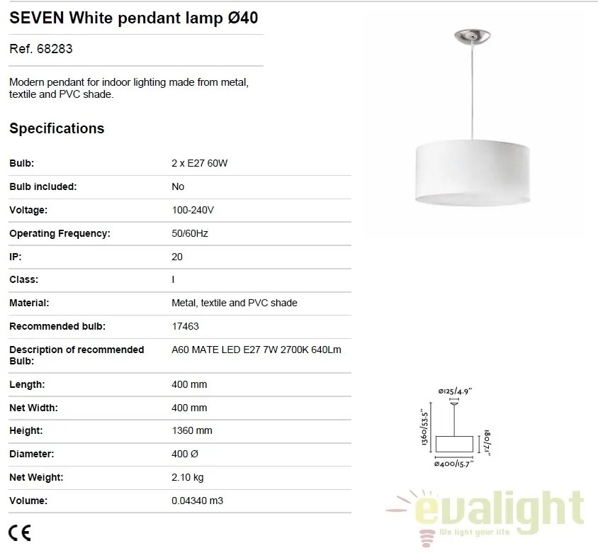 Lustra design modern 40 SEVEN 68283