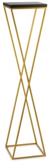 Suport de flori LOFT 100x24 cm auriu/negru