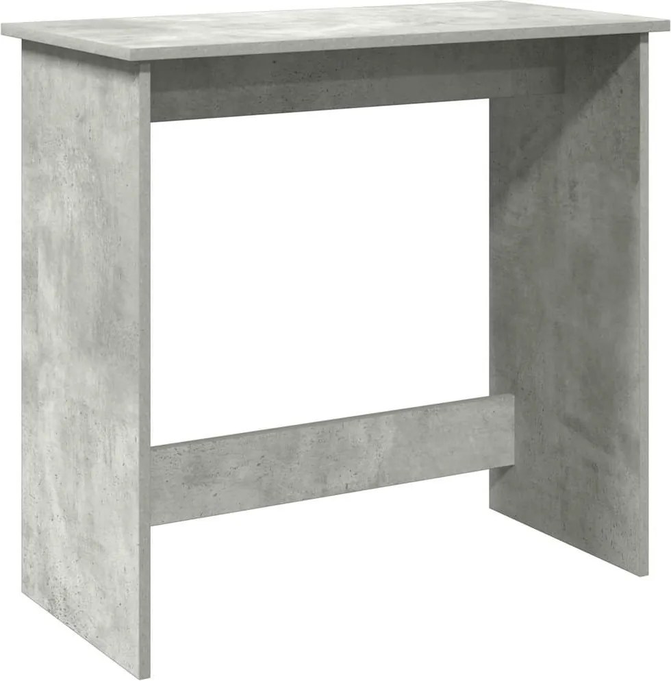 vidaXL Birou, gri beton, 80 x 40 x 75 cm, PAL
