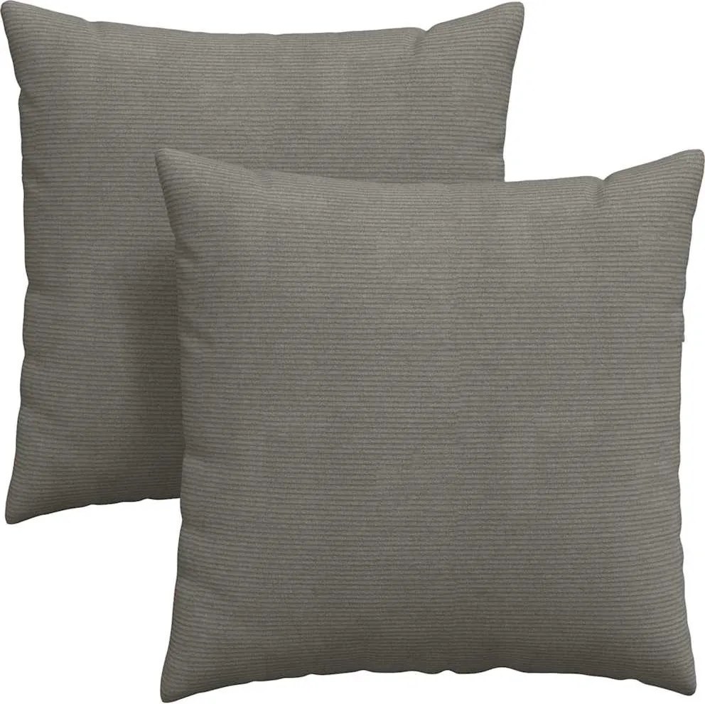 vidaXL Perne pentru canapea 2 pcs Gri deschis 60 x 60 cm