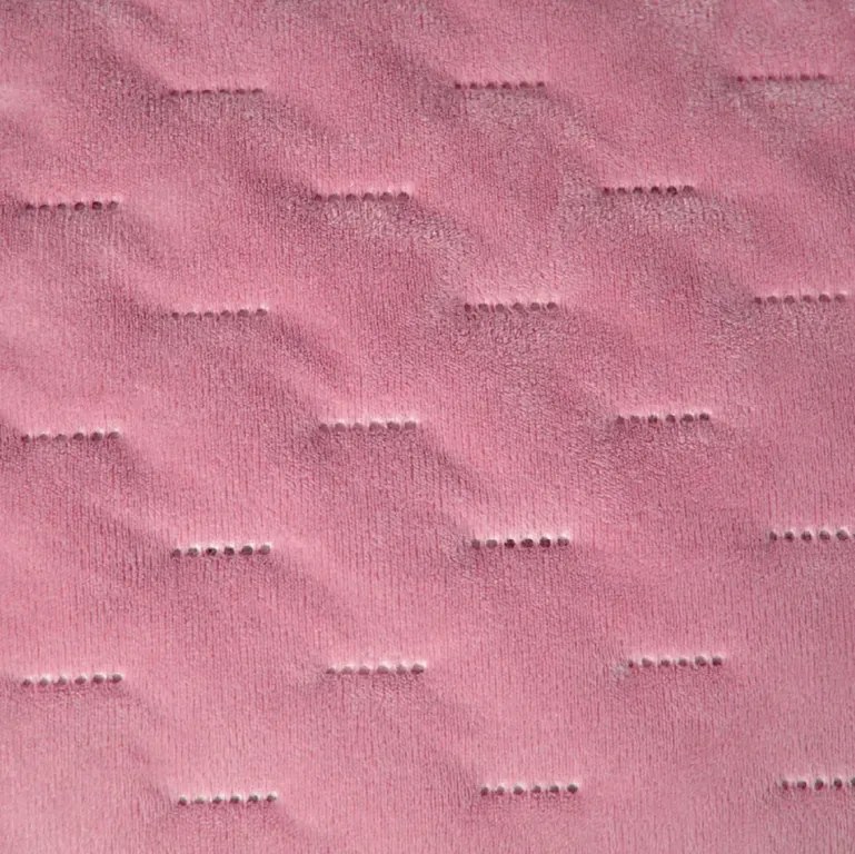 Cuvertura de pat din catifea ASTRALIA, roz Dimensiune: 200 x 220 cm