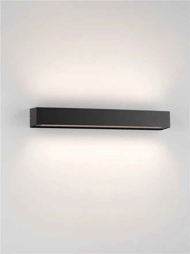 Aplica exterior neagra liniara 50cm IP65 LED CCT PRISMATIC