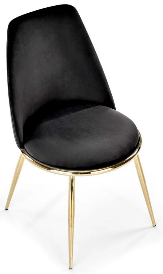 Scaun de bucaterie Louis, negru