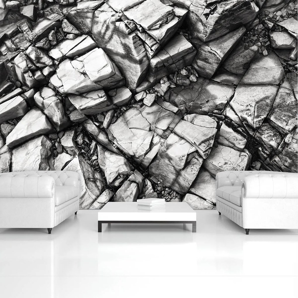 Fototapet - Pietre argintii (152,5x104 cm)