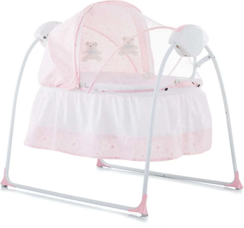 Patut si leagan electric Chipolino Rock-a-bye pink