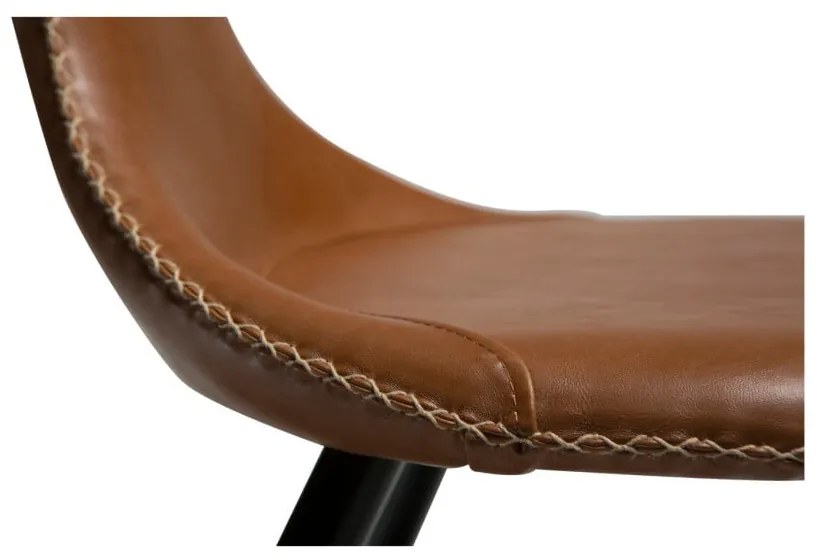 Scaun din piele artificială DAN-FORM Denmark Flair, maro