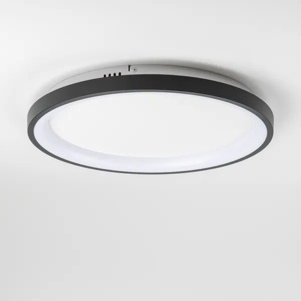 Brilagi - Plafonieră LED dimabilă FALCON SLIM LED/42W/230V Ø 50 cm neagră + telecomandă