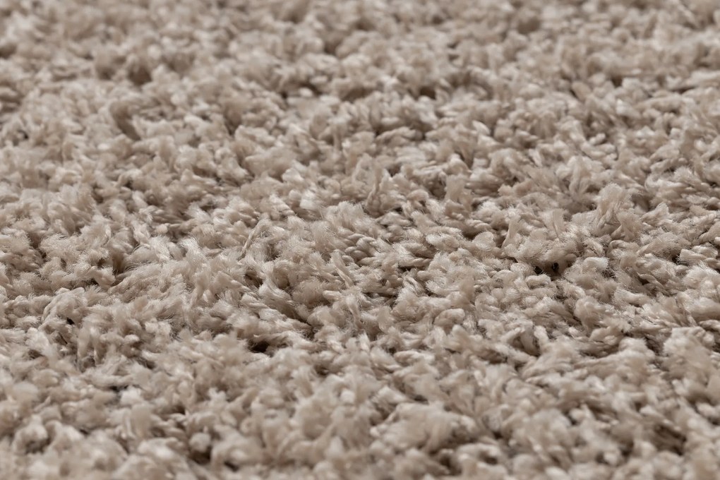 Covor SOFFI cerc shaggy 5cm bej