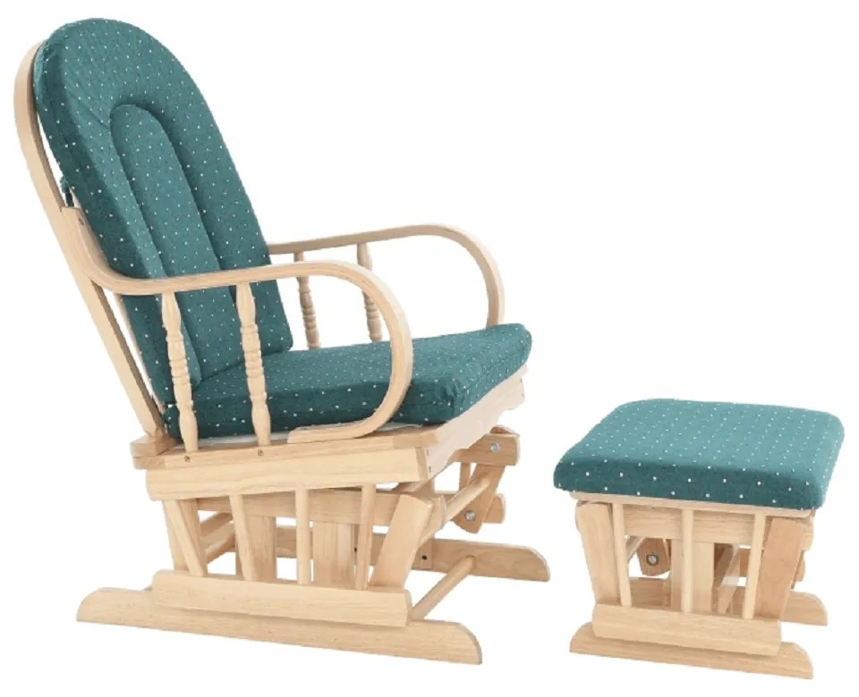 Fotoliu relaxant, material lemn de fag verde, RELAX GLIDER 87107