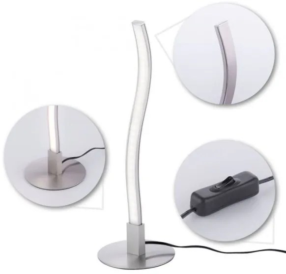 Lampă LED de masă WAWE LED/3W/230V crom mat Leuchten Direkt 15128-55