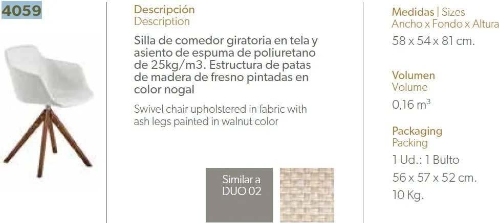 Scaun pivotant design modern Melva AC-DC-S084A