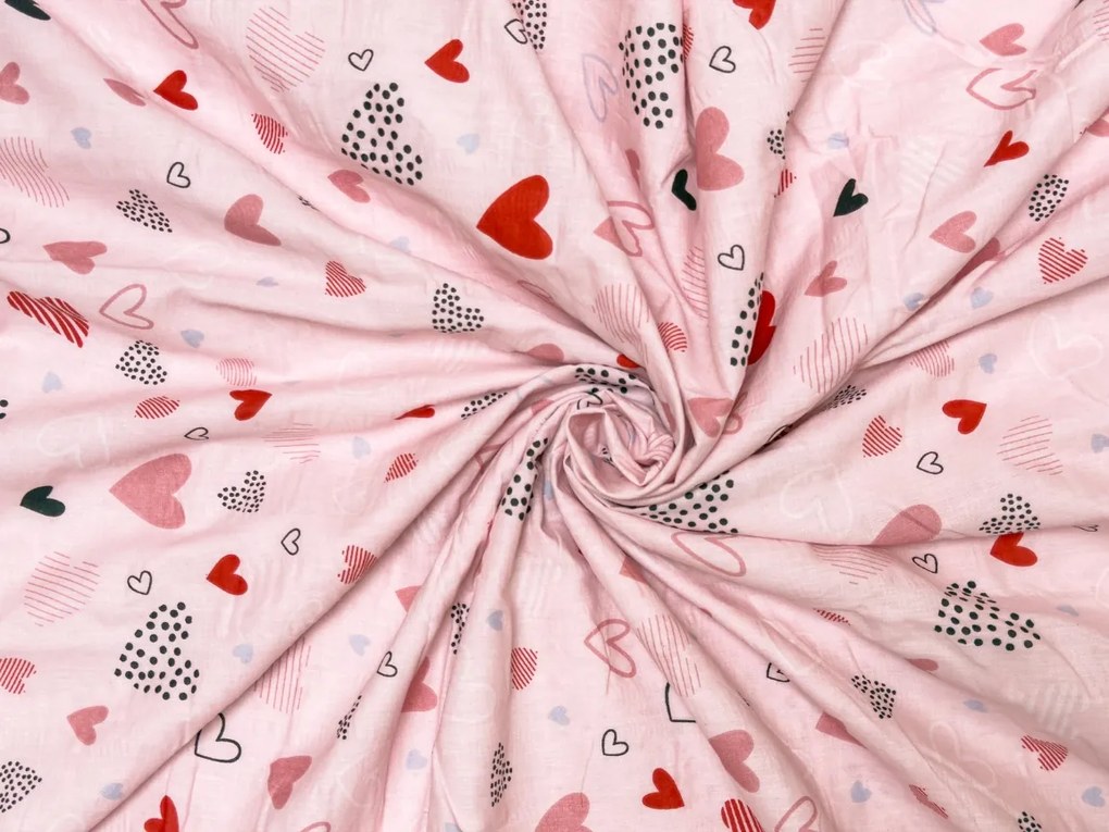 Lenjerie de pat din crepon pentru patut Renforce LOVITA roz Dimensiune lenjerie de pat: 45 x 65 cm | 90 x 140 cm