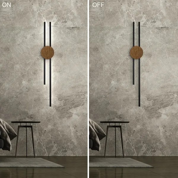 Aplică LED Brilagi WOODY COLLINE LED/15W/230V 80 cm stejar nuc