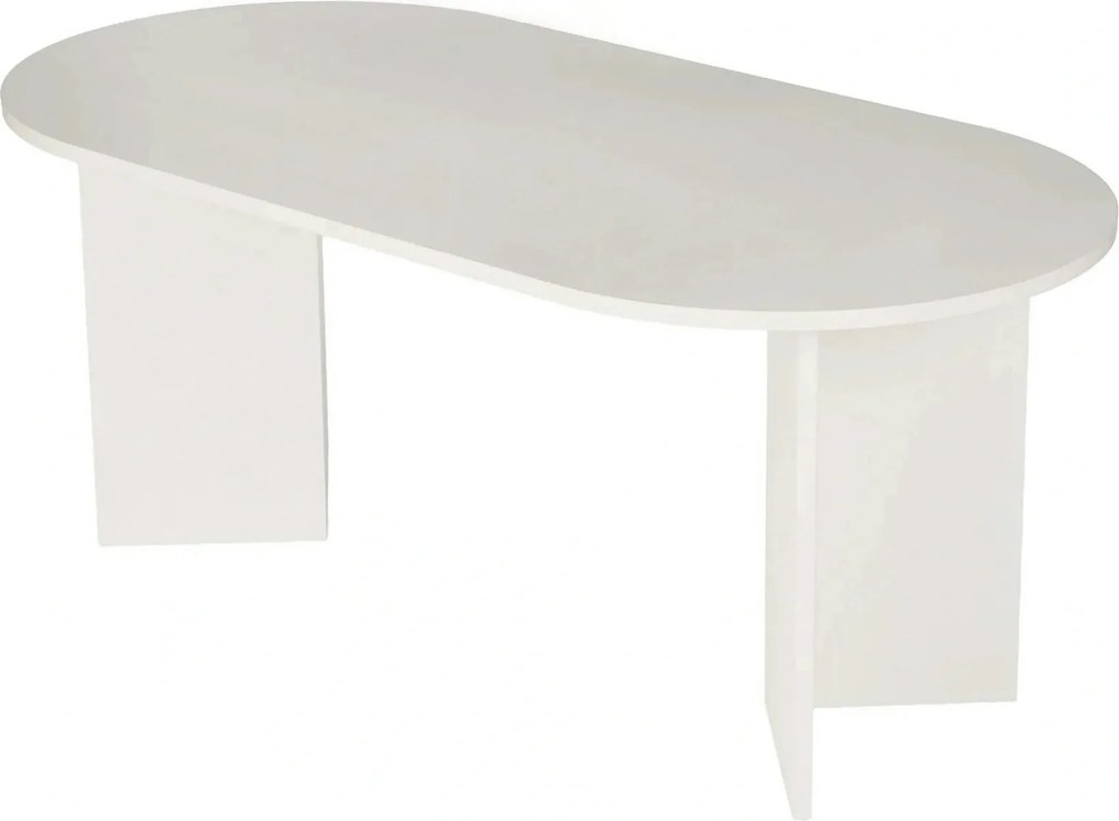 Masa SABLIN, alb, PAL laminat, 180x90x75 cm