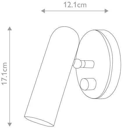 Hinkley HK-DAX1-HB - Aplică de perete DAX, dimabilă, LED/9W/230V 3000K, aurie