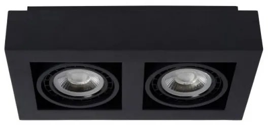 Spot LED dimabil Lucide 09120/24/30 ZEFIX 2×GU10/12W/230V negru
