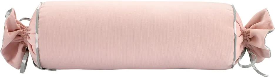 Față de pernă roz WeLoveBeds Rose Quarz Candy, ⌀ 20 x 58 cm